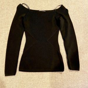Black Lycra H&M Top- form fitting